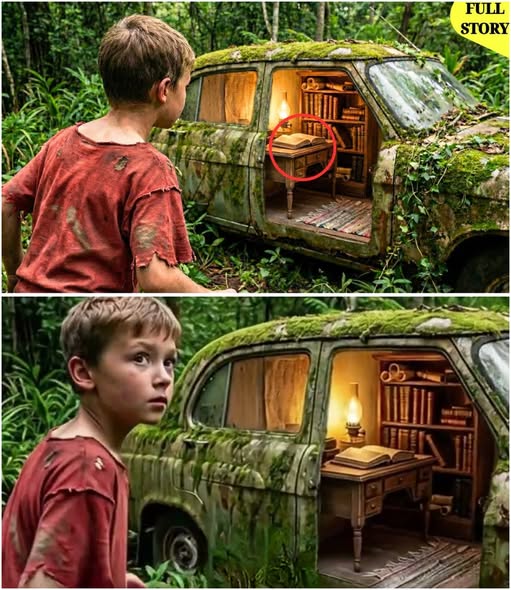 Batang Palaboy, Nakakita ng Lumang Kotse na Nakabaon sa Lupa—Pagbukas ng Pinto, Isang Katotohanang Nagpabago sa Kanyang Buhay