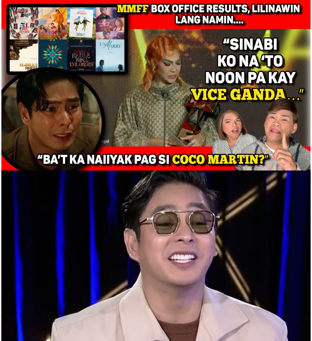 Vice Ganda Binasag ang Katahimikan Tungkol sa Tunay na Resulta ng MMFF Box Office at ang Usap-usapang Patutsada Niya Laban kay Coco Martin
