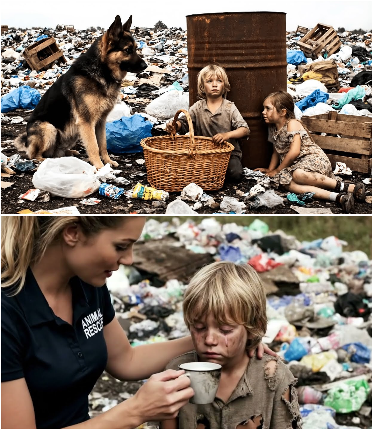 Isang German Shepherd ang Tumayong Tagapagtanggol ng Dalawang Bata—Parang Sarili Niyang Anak