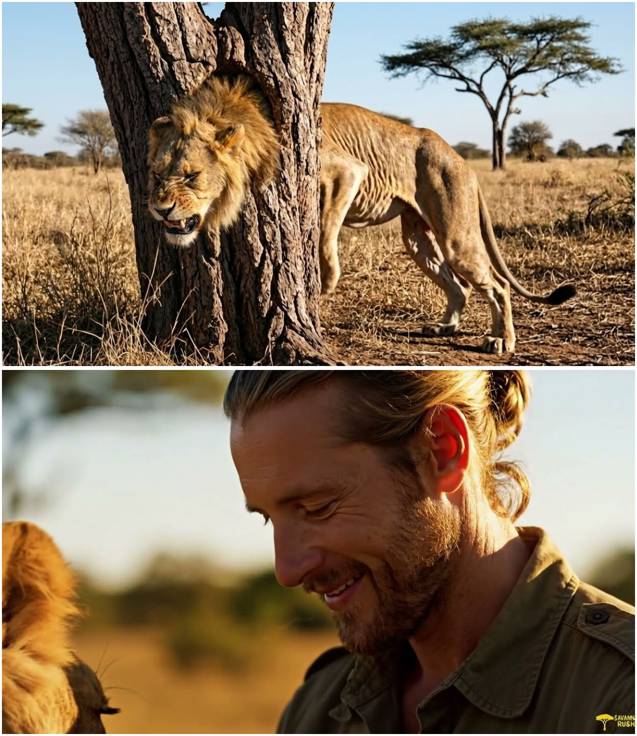 Isang Lalaki ang Nakakita ng Leon na Anim na Buwang Nakakulong sa Butas ng Puno—Ang Sumunod ay Isang Himala na Walang Naghanda