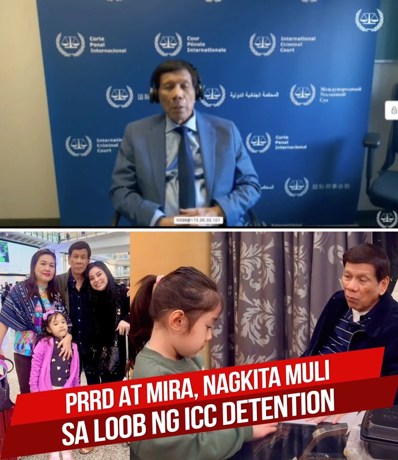 EKSKLUSIBO: Ang ‘Presyo’ ng Pagliligtas sa Bayan — Ang Madamdaming Pasko ni PRRD sa ICC at ang Muling Pagkikita Nila ng Apong si Mera