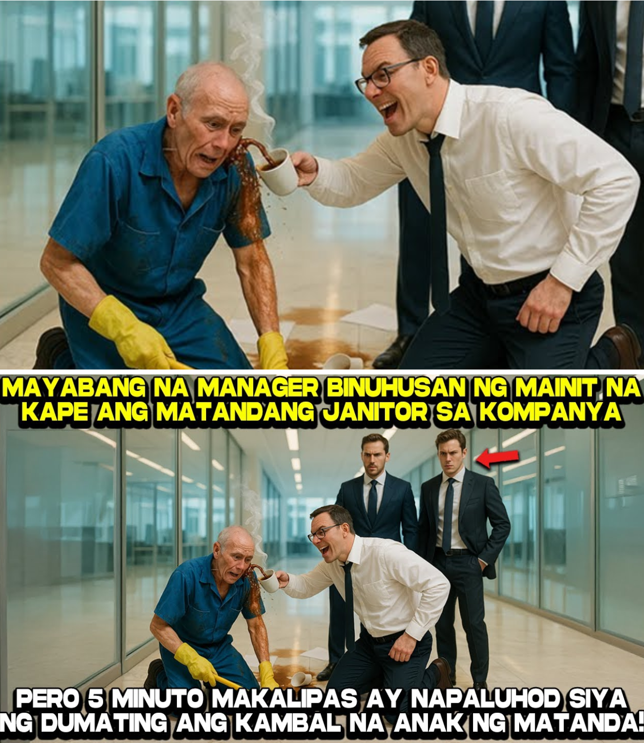 Dangal sa Likod ng Basahan: Ang Nakakaantig na Kabayanihan ni Mang Ador at ang Pagbagsak ng Mapang-aping Manager sa Isang Gusali sa Makati