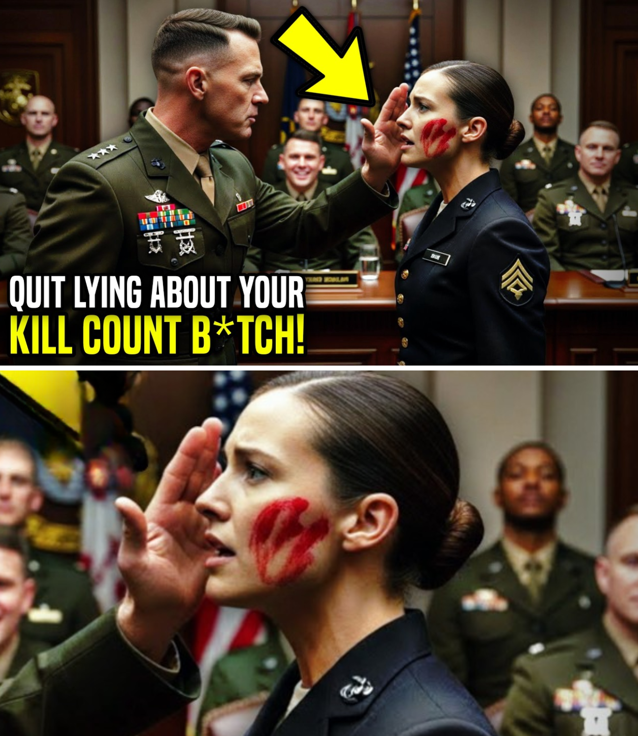 Ang Paghihiganti ng Katotohanan: Isang Babaeng Sundalo, Sinaktan at Tinawag na Sinungaling ng mga Heneral, Ngunit Isang Sagot na Pang-Navy SEAL ang Nagpatahimik sa Lahat