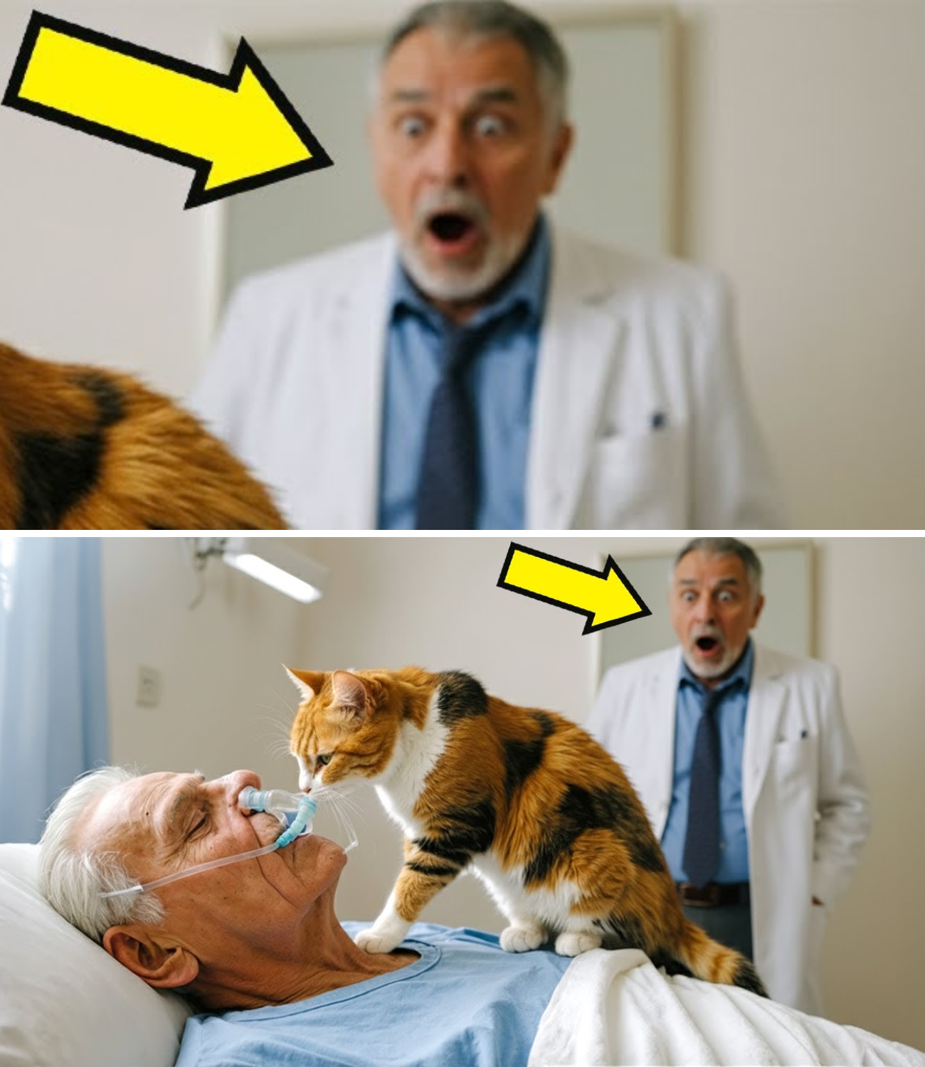 “HIMALANG HINDI MAIPALIWANAG: Isang Pusang Kalye ang Pumasok sa Kwarto ng Bilyonaryong 6 na Buwan nang Comatose… Ang Susunod na Nangyari ay Nagpaiyak sa Buong Mundo!”