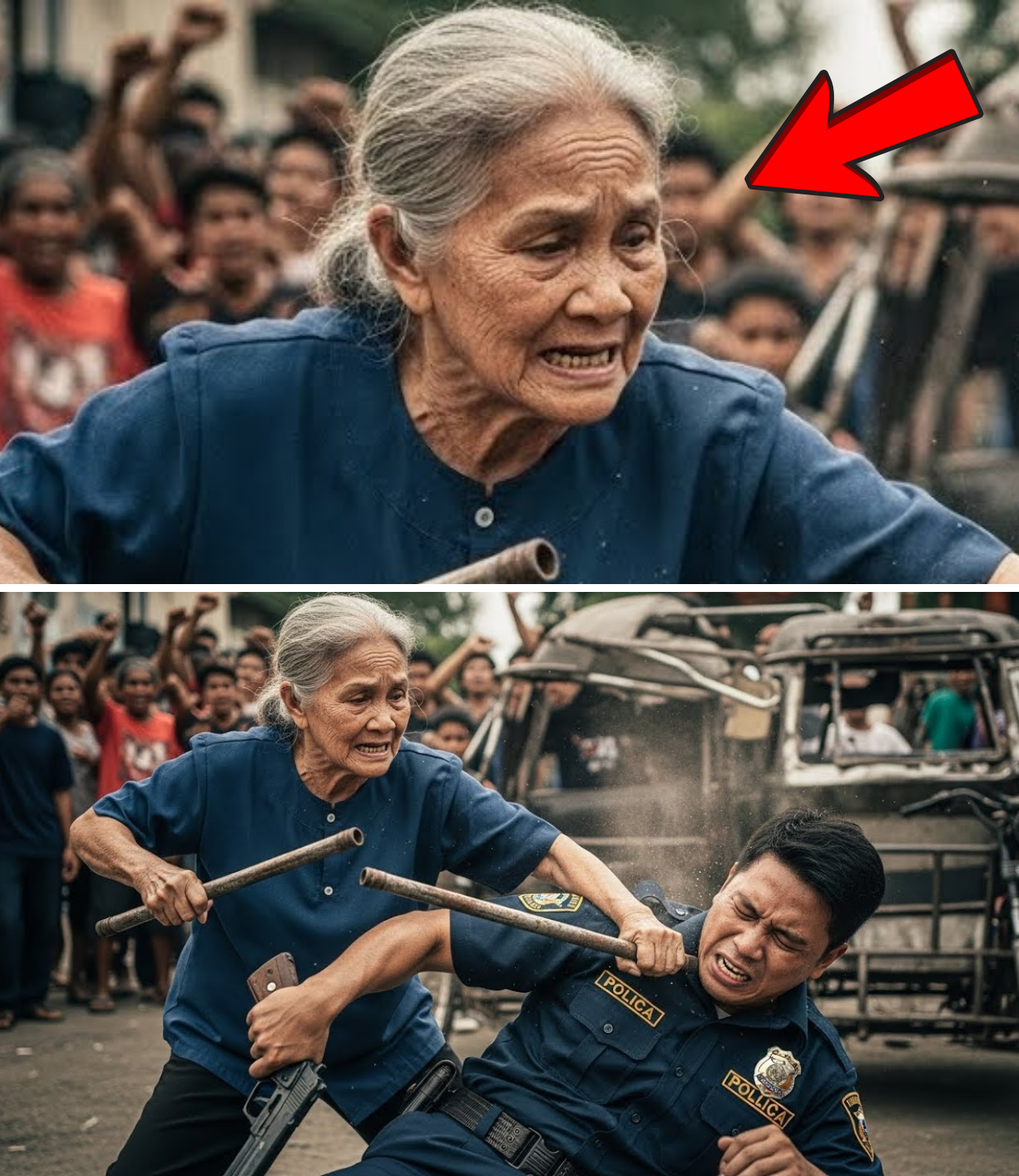 Akala niya’y mahinang matanda lang! Pulis na nampahiya at umapak sa gulay ni Lola, nanginig ang tuhod nang malaman ang tunay na lihim nito—Isang Martial Arts Master pala!