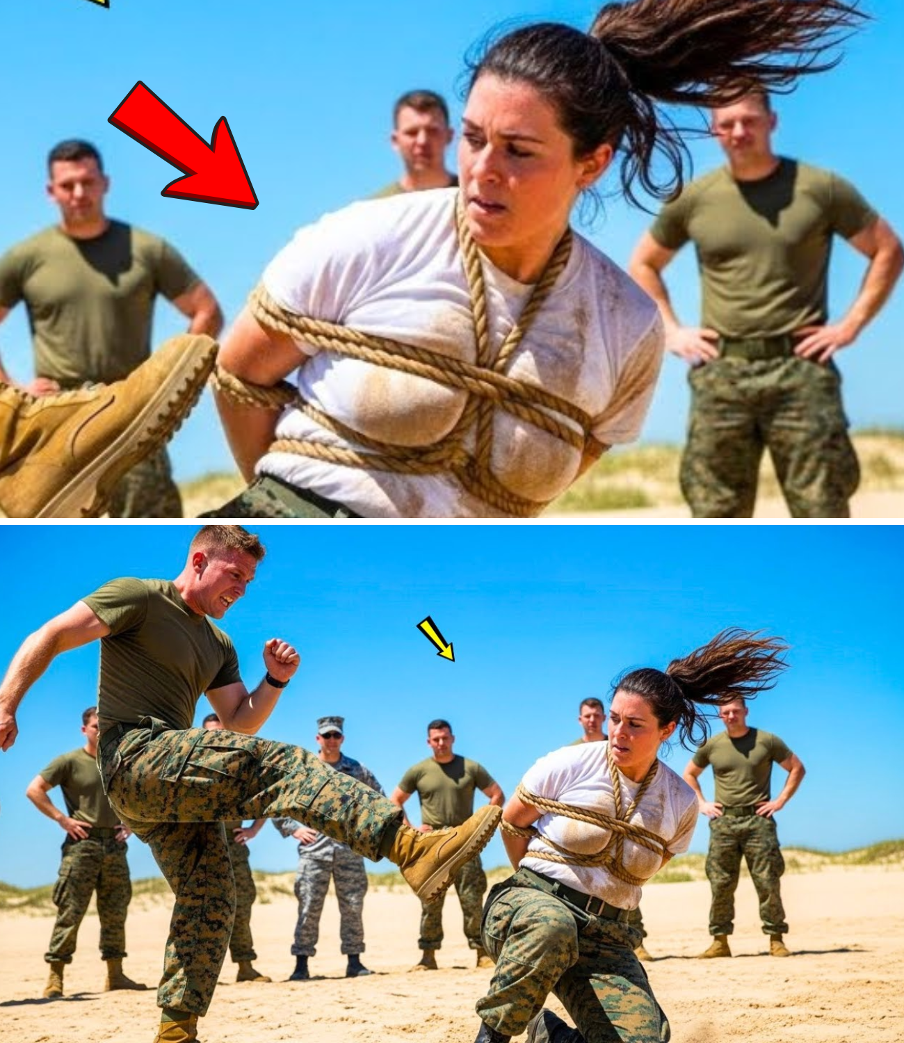 Maling Tao ang Niluhod: Dalawang Mapang-api Nalasap ang Lupit ng Isang Elite Soldier sa Harap ng Daan-daang Navy SEALs