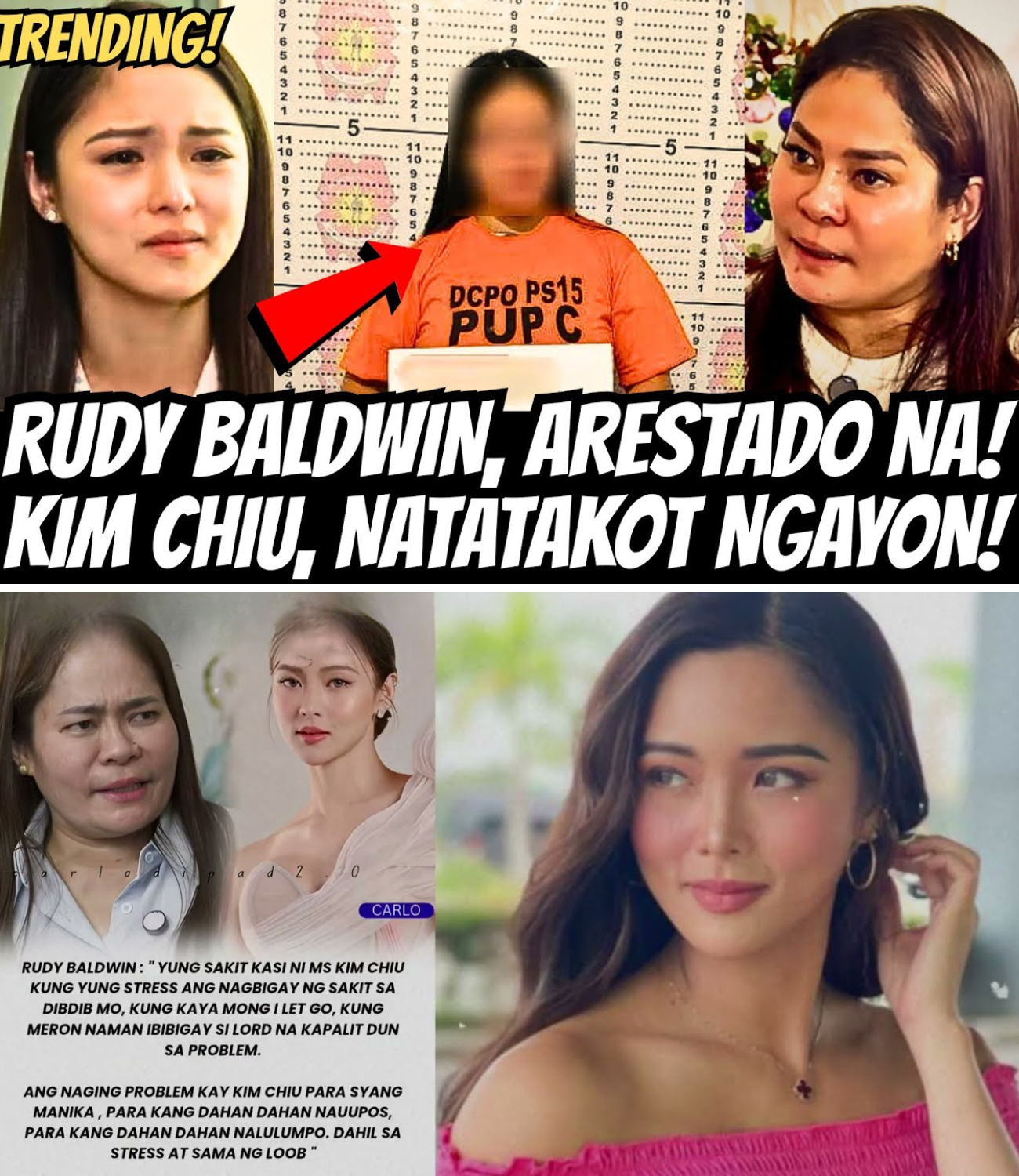 Rudy Baldwin Arestado Matapos Sampahan ng Kaso ni Kim Chiu: Ang Nakakagulat na Rebelasyon sa Likod ng Kontrobersyal na Prediksyon
