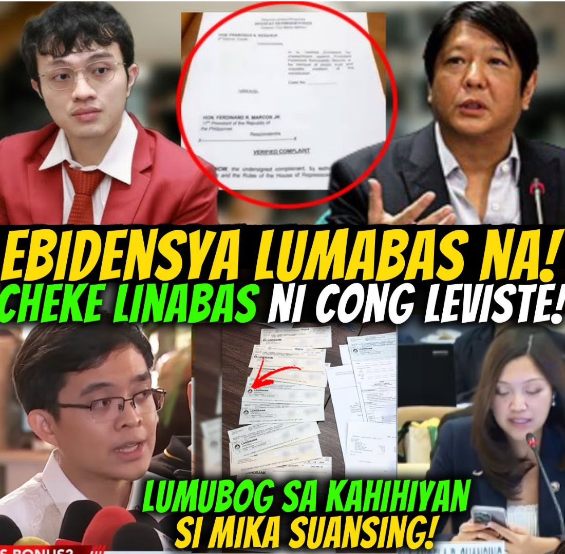 BUKING SI SUANSING? MGA CHEKE NA INIUUGNAY KAY CONG. LEVISTE LUMUTANG — BUDGET SA MALACAÑANG, PINAG-AARALANG MABUTI