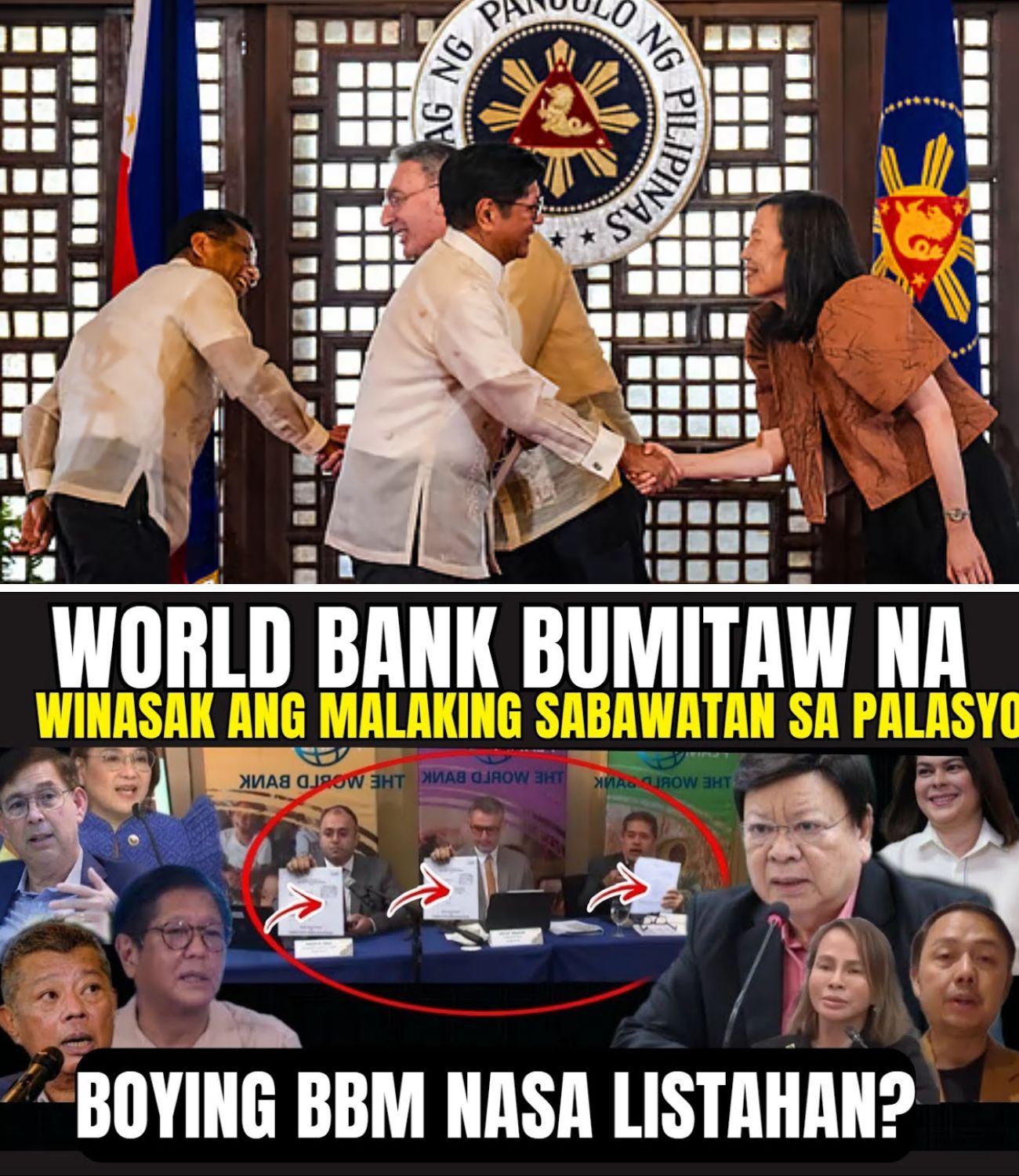 YARE si JR at BOY1NG sa WORLD BANK Nagpasa B0G saPALASY0? NIYARE si B0NGIT BOY/NG RECT0 CABRAL FILES, BBM NIYARE NG WORLD BANK dahil sa CABRAL DOCUMENTS?