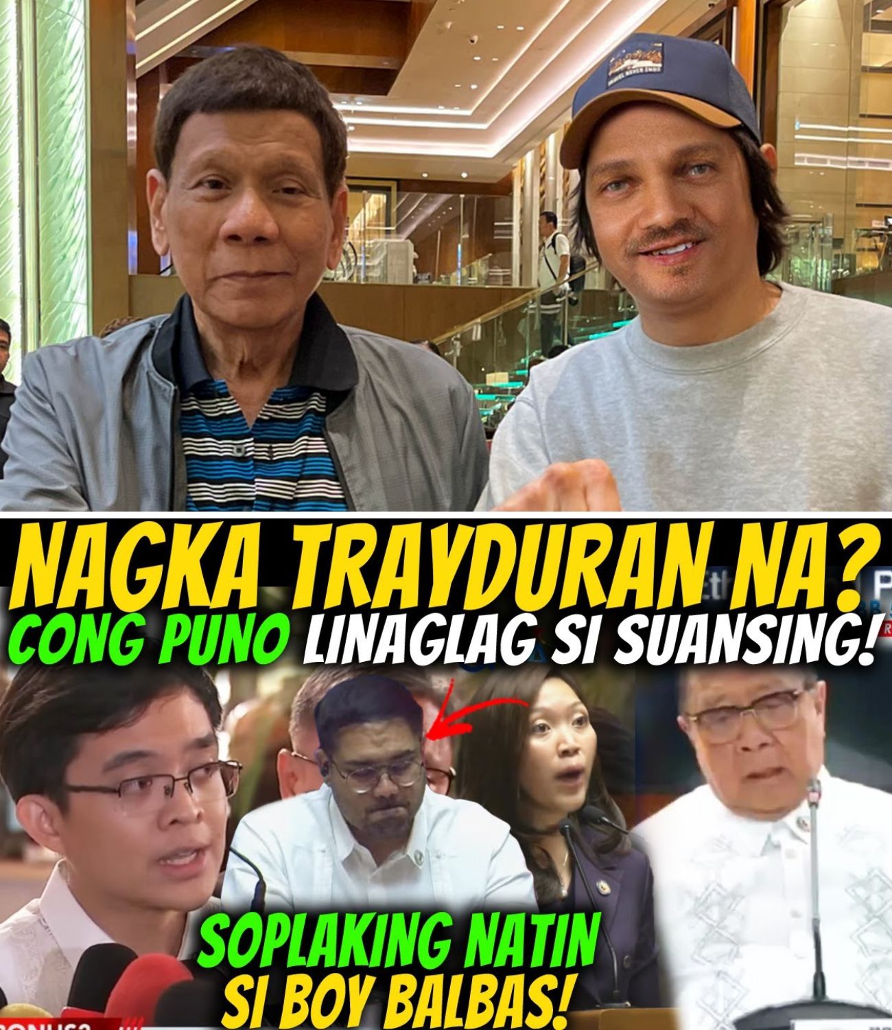 BULGARAN NA: P2 Milyong Bonus sa Kongreso, Totoo Nga Ba? Cong. Puno at Suansing, Nagkatrayduran sa Harap ng Publiko!