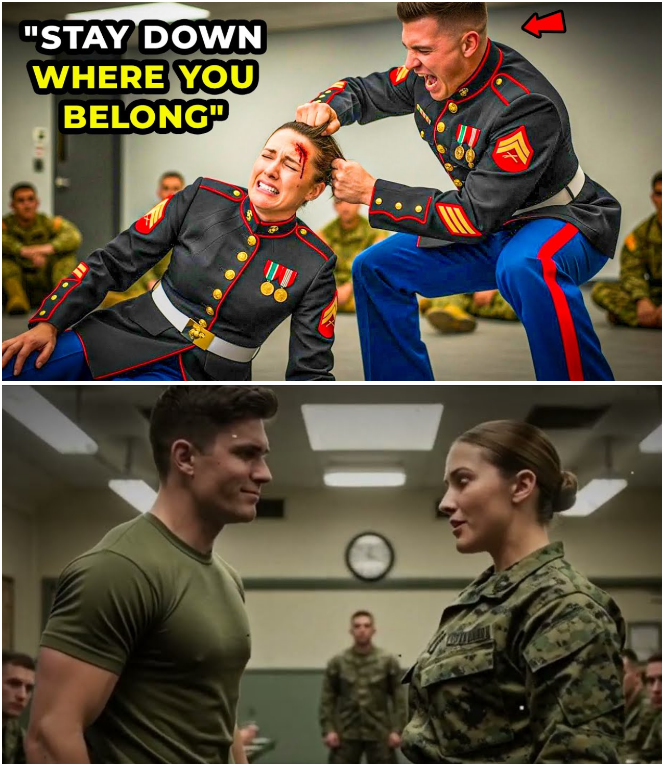 “F*ck Off,” Sigaw ng Marine sa Mess Hall—Hindi Niya Alam, Mas Mataas ang Ranggo ng Babaeng Kanyang Tinulak