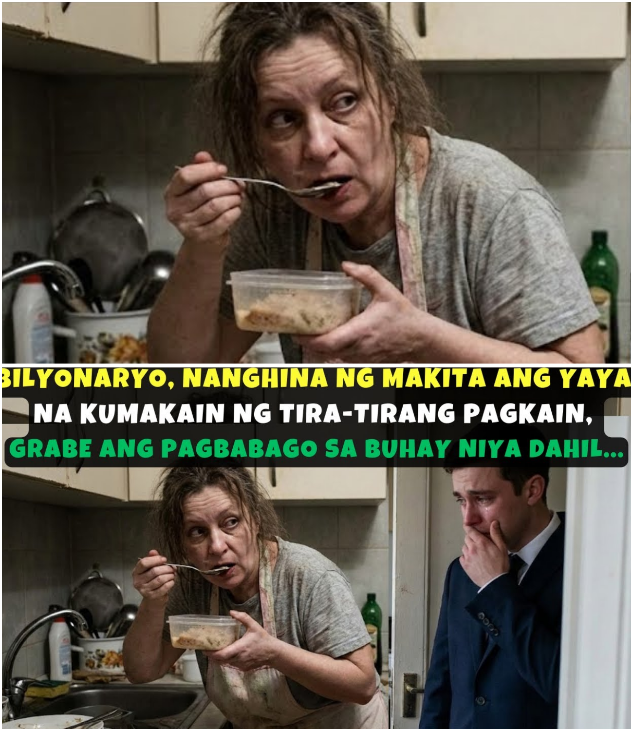 Bilyonaryo, Nanghina Nang Makitang Kumakain ng Tira ang Yaya—Ang Natuklasan Niya’y Tuluyang Nagbago ng Lahat