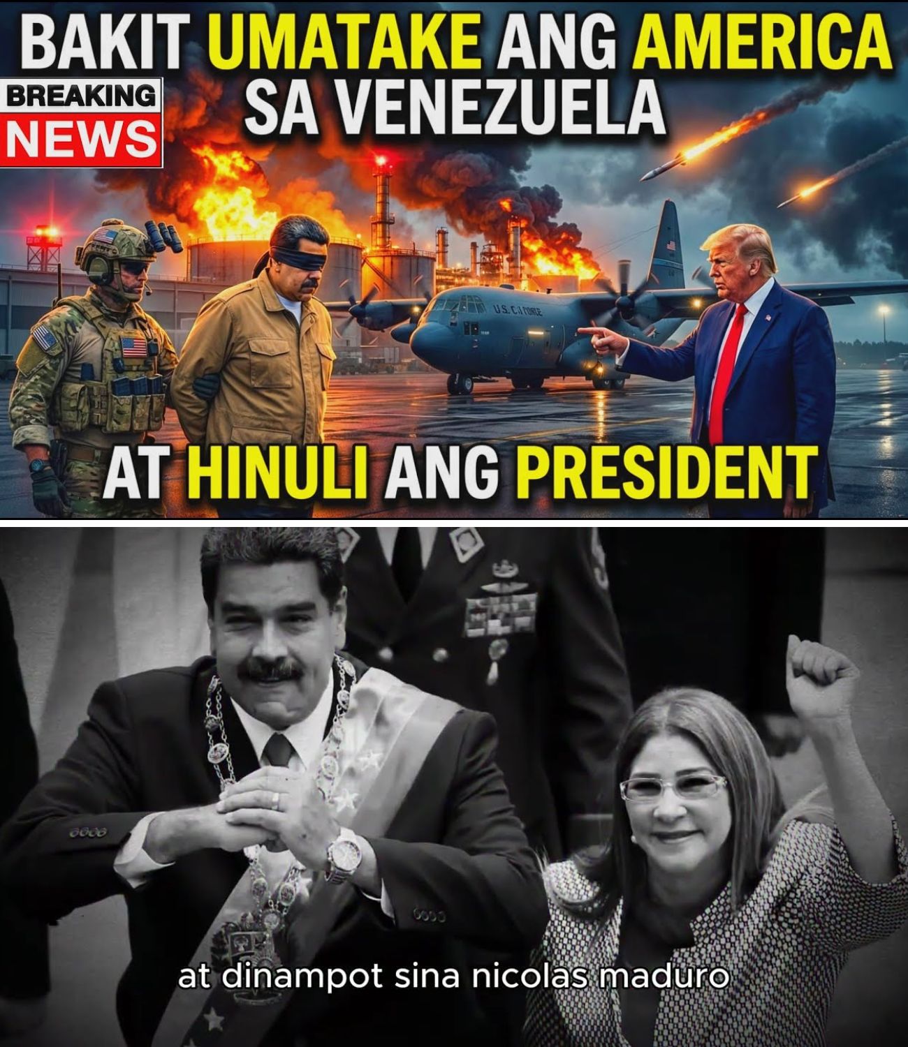 GULAT ANG MUNDO: Nicolas Maduro, Dinampot ng US Elite Forces sa Loob ng Sariling Kwarto sa Gitna ng ‘Operation Southern Shield’