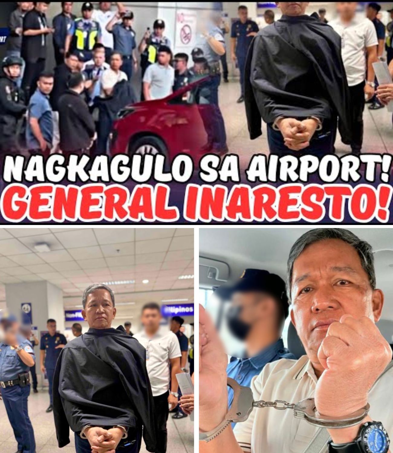 KAKAPASOK LANG: Dating Heneral at Taga-suporta ng Administrasyon, Arestado sa NAIA Dahil sa Sedisyon; Tensyon sa Pagitan ng Pulisya at Abogado, Sumiklab!