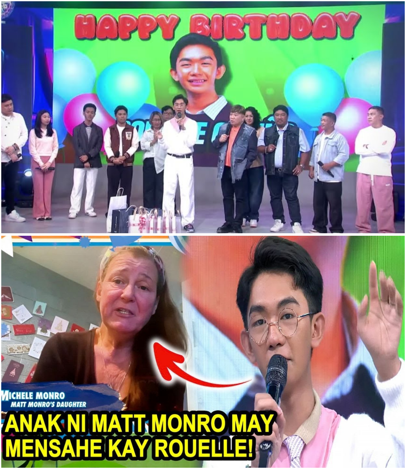 Anak ni Matt Monro, Nagpadala ng Espesyal na Mensahe kay Rouelle Cariño sa Birthday Celebration sa Eat Bulaga