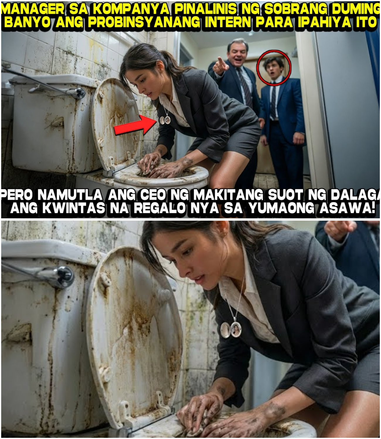 Manager sa Kompanya Pinilit Linisin ang Sobrang Duming Banyo ang Probinsyanang Intern—Ngunit Isang Rebelasyon ang Nagpatahimik sa Lahat