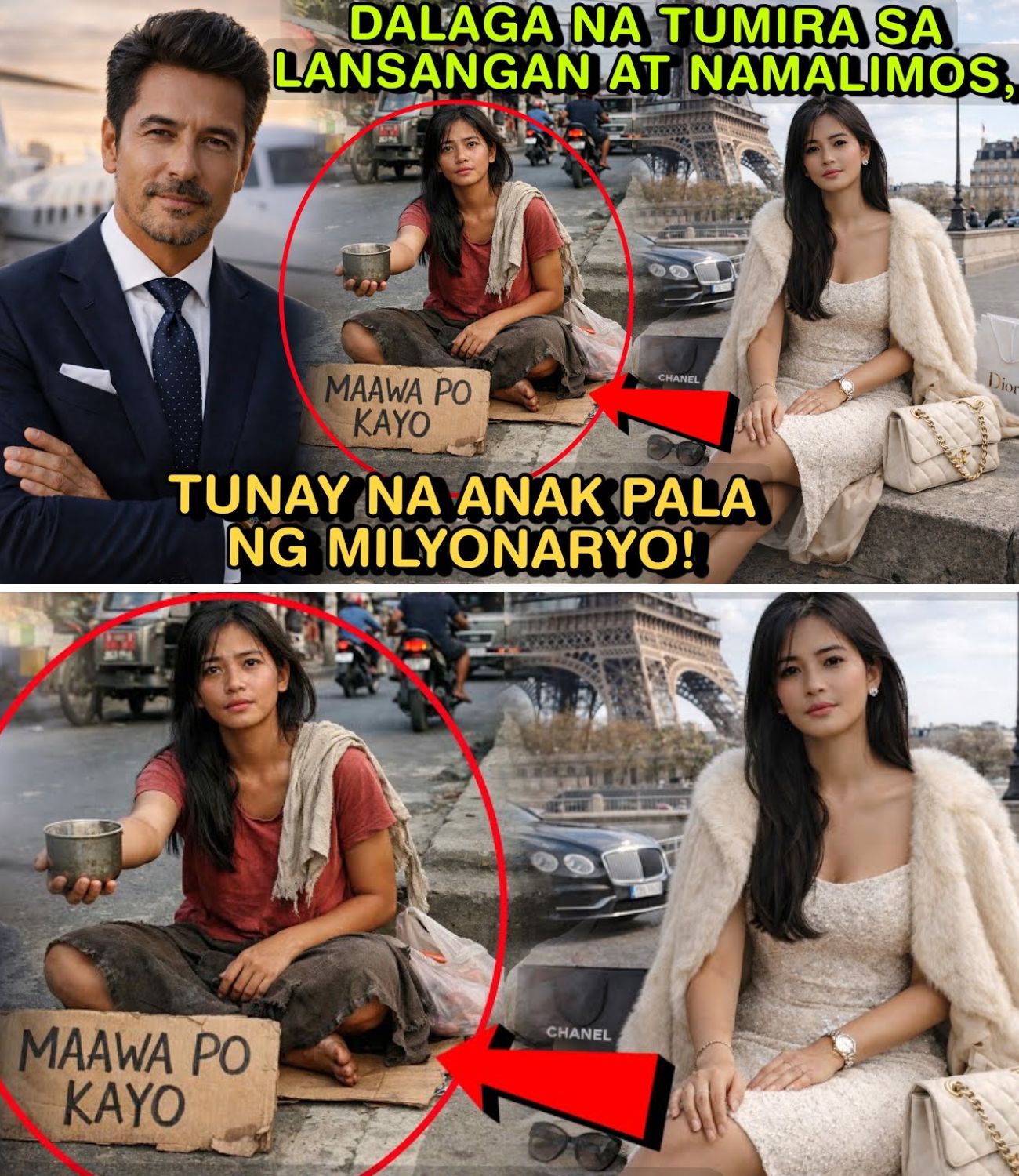 DALAGANG NAMALIMOS AT TINAWAG NA MUKHANG PERA, TUNAY NA ANAK PALA NG MILYONARYO!