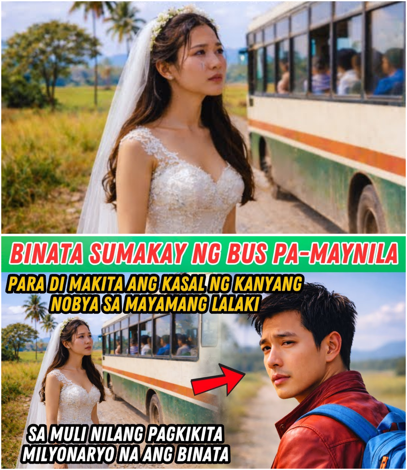 Binatang Sumakay ng Bus Pa-Maynila Upang Takasan ang Kasal ng Nobya sa Isang Mayamang Lalaki