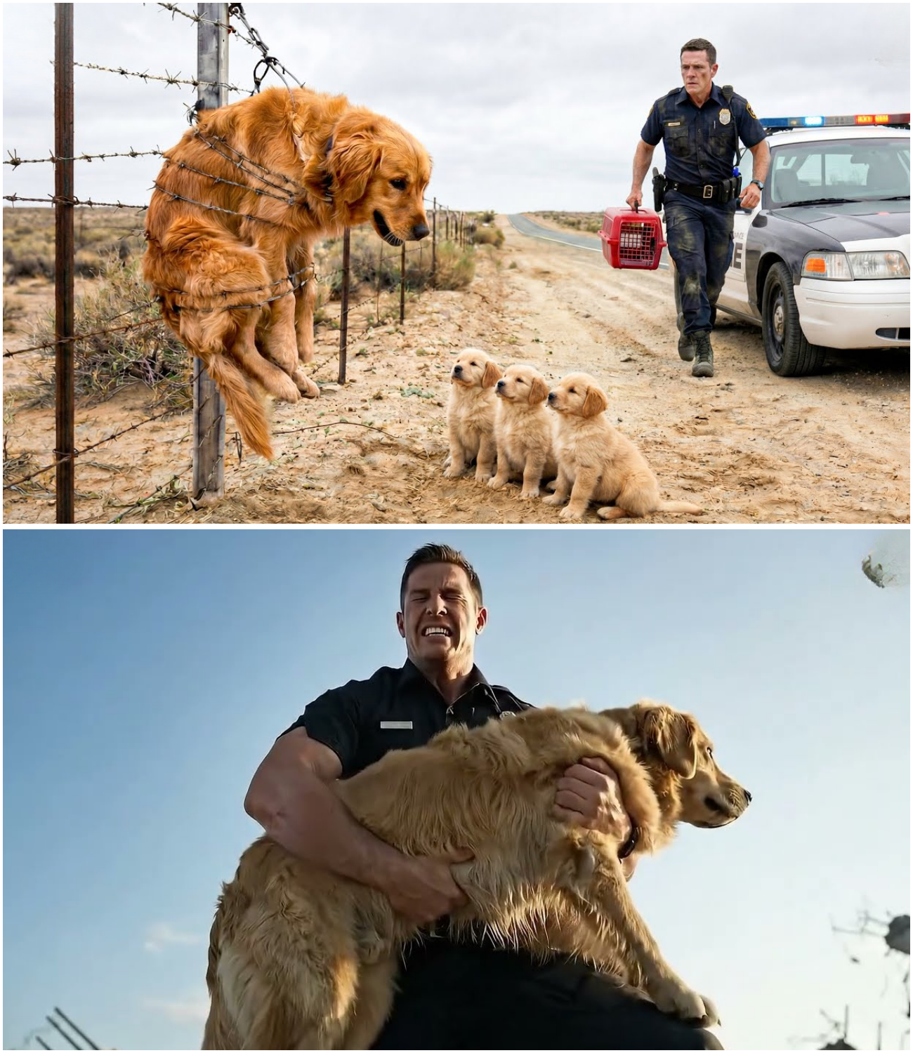 Tuta, Nagmakaawa ng Tulong Para Iligtas ang Ina—Pulisya, Sumagip sa Pamilyang Aso sa Gitna ng Matinding Pagsubok