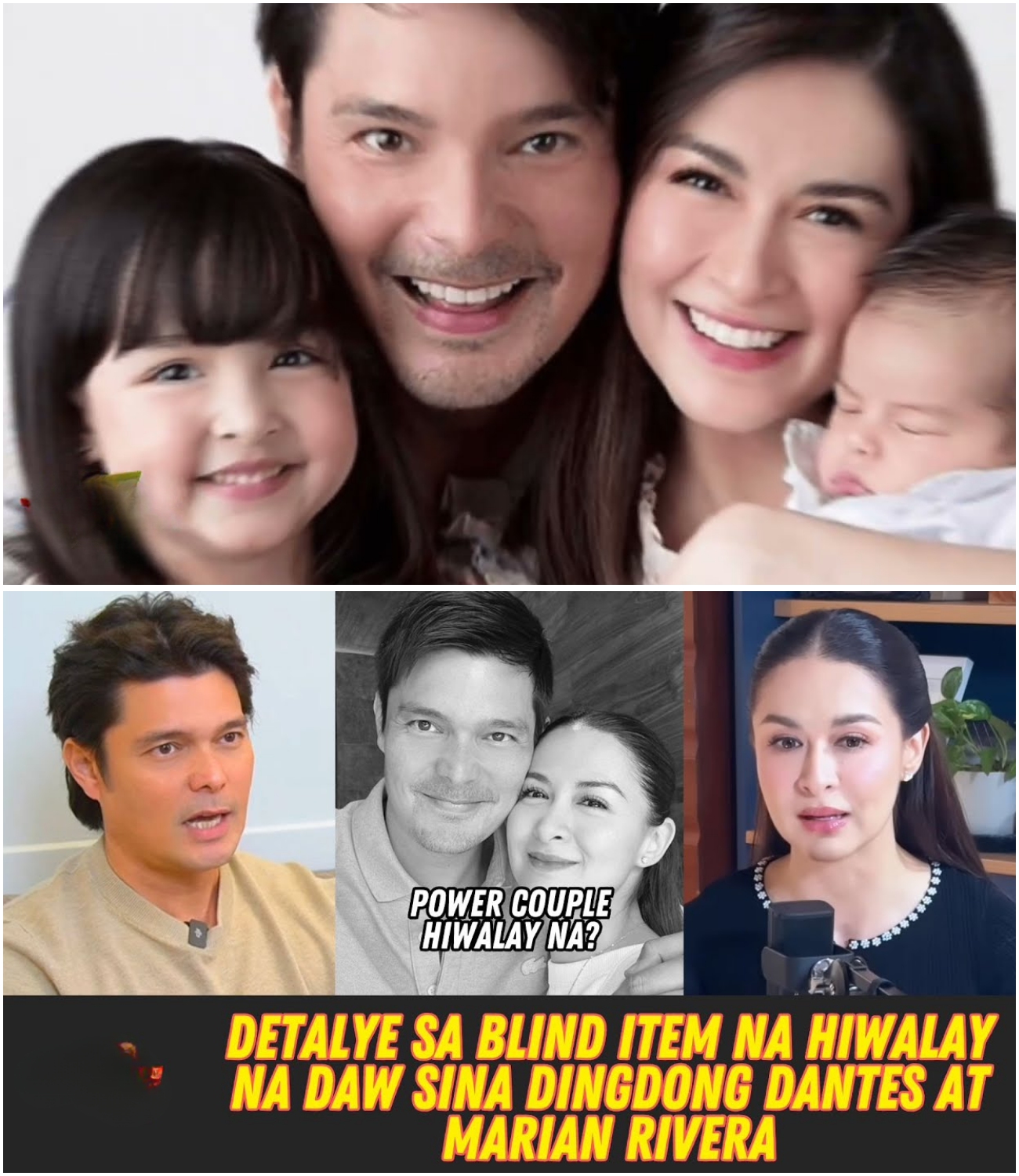 Detalye sa Blind Item: Umano’y Hiwalay na Sina Dingdong Dantes at Marian Rivera?