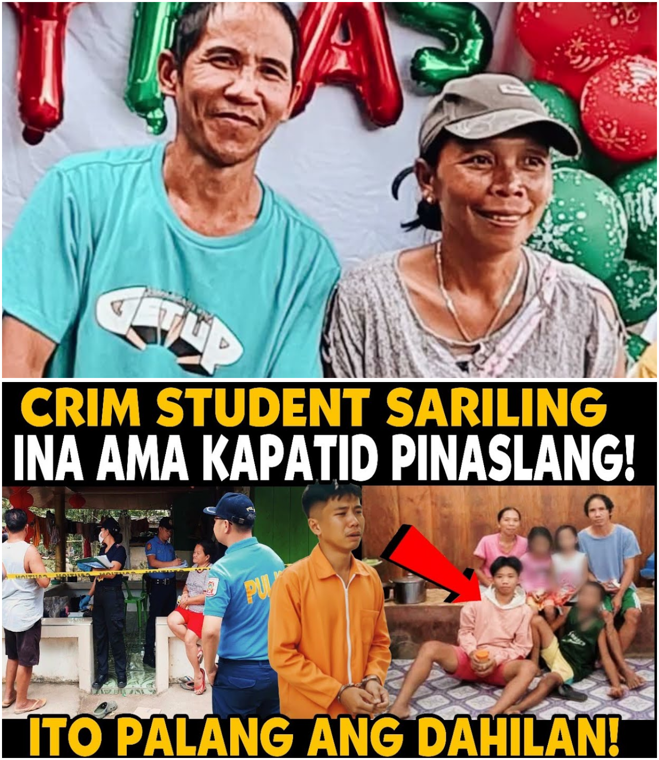 Ama, Ina at Kapatid ng Criminology Student sa Malaybalay, Bukidnon, Brutal na Pinaslang ng Sariling Anak