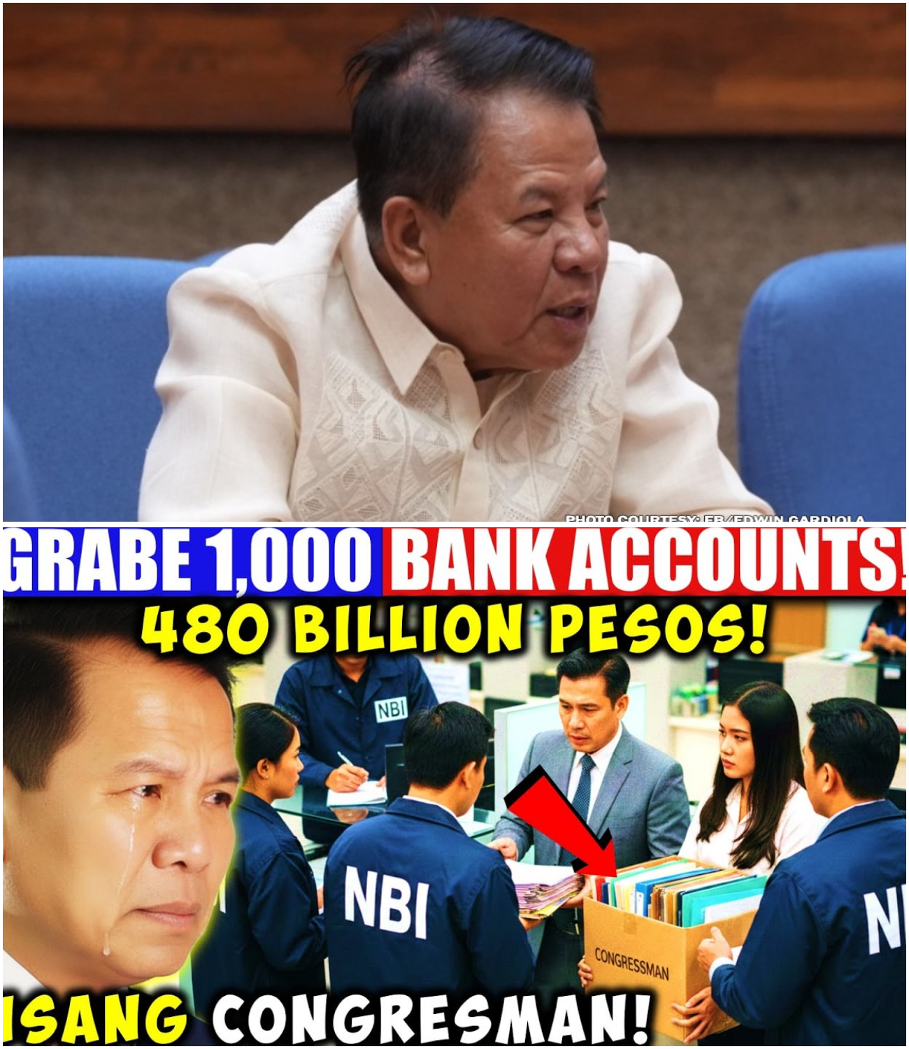 Hindi Nakaligtas: Umanong Congressman na may 1,000 Bank Accounts at P480 Bilyon, Ipinag-utos na I-freeze