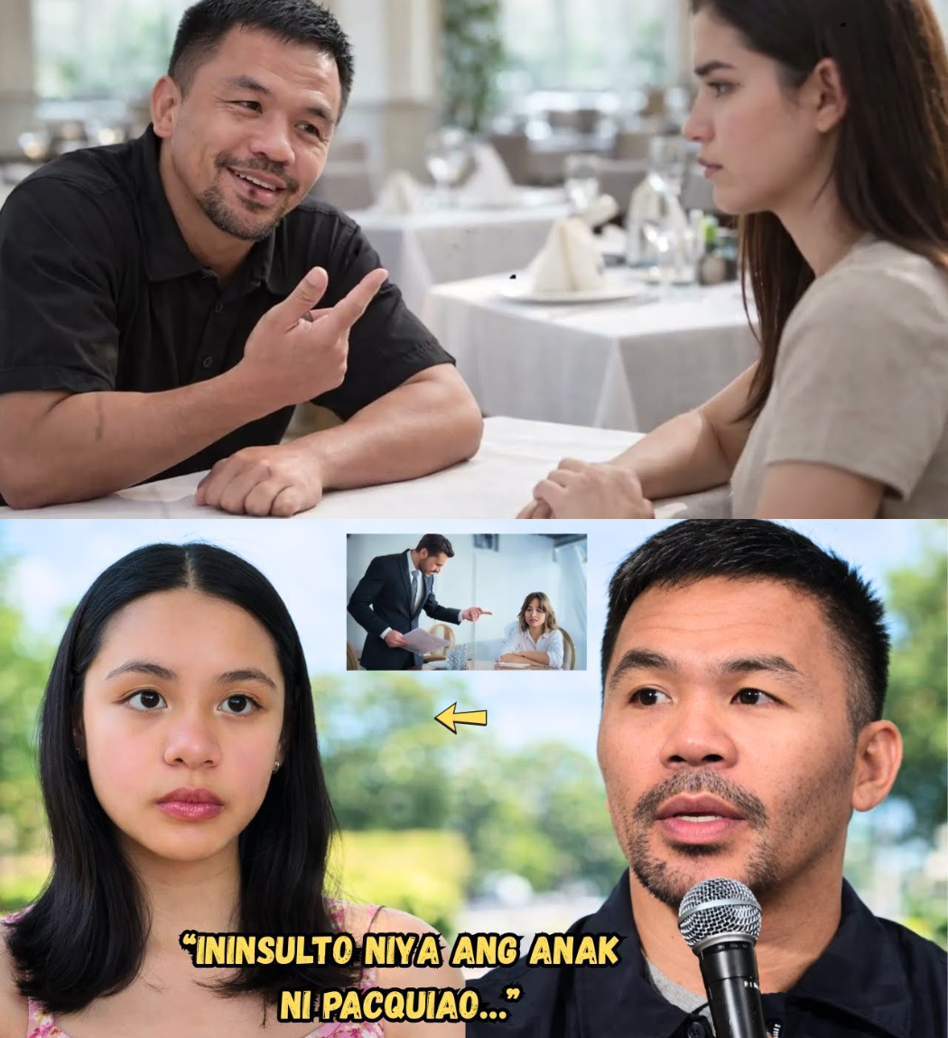 Waiter Pinahiya ang Anak ni Manny Pacquiao sa Sarili Nilang Restawran: Ang Hindi Inasahang Reaksyon ng Pambansang Kamao na Nagbigay ng Aral at Nagpaiyak sa Marami