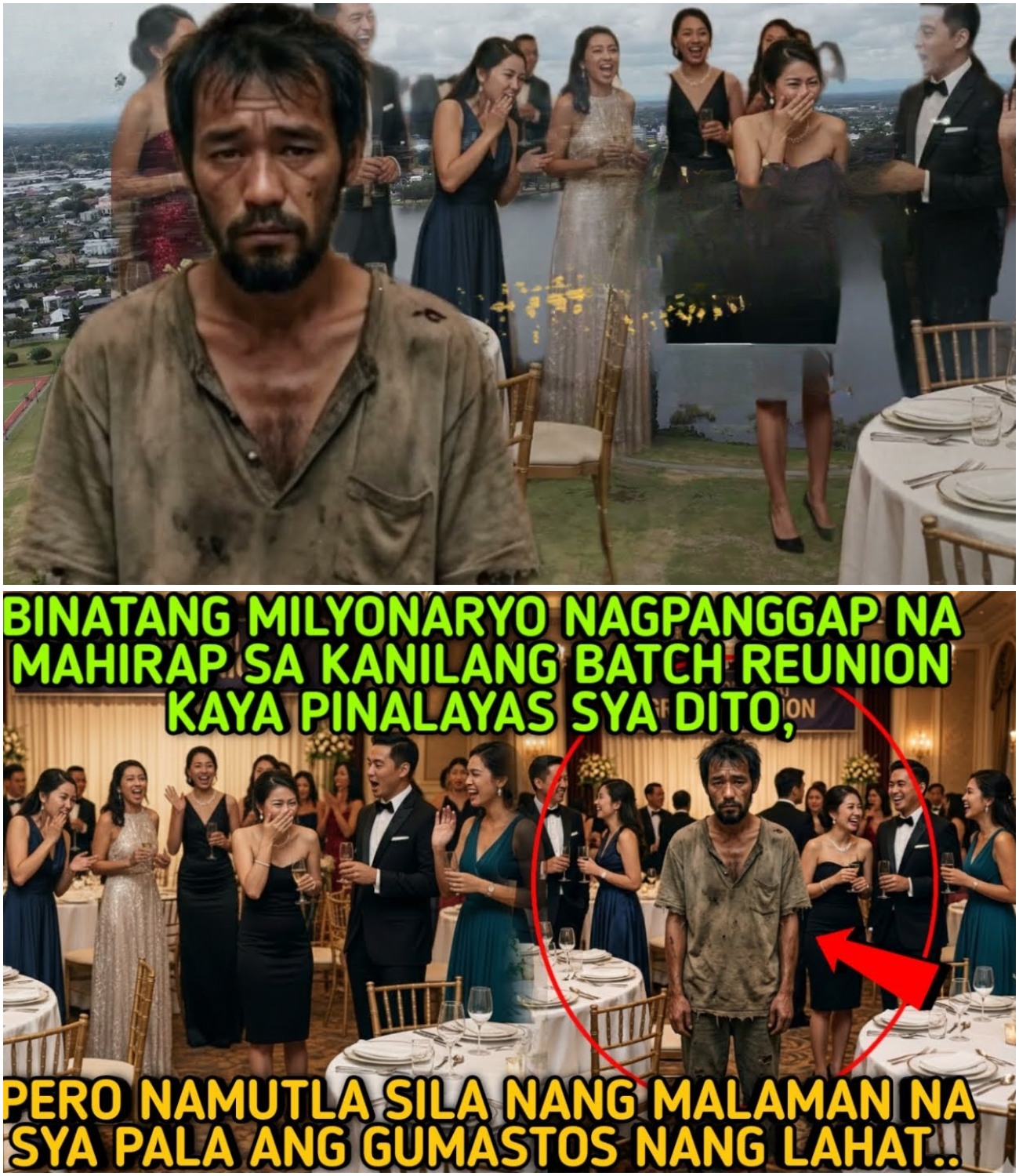 Binatang Milyonaryo Nagpanggap na Mahirap sa Reunion, Pinalayas at Minamaliit—Hanggang Isang Rebelasyon ang Nagpamutla sa Lahat