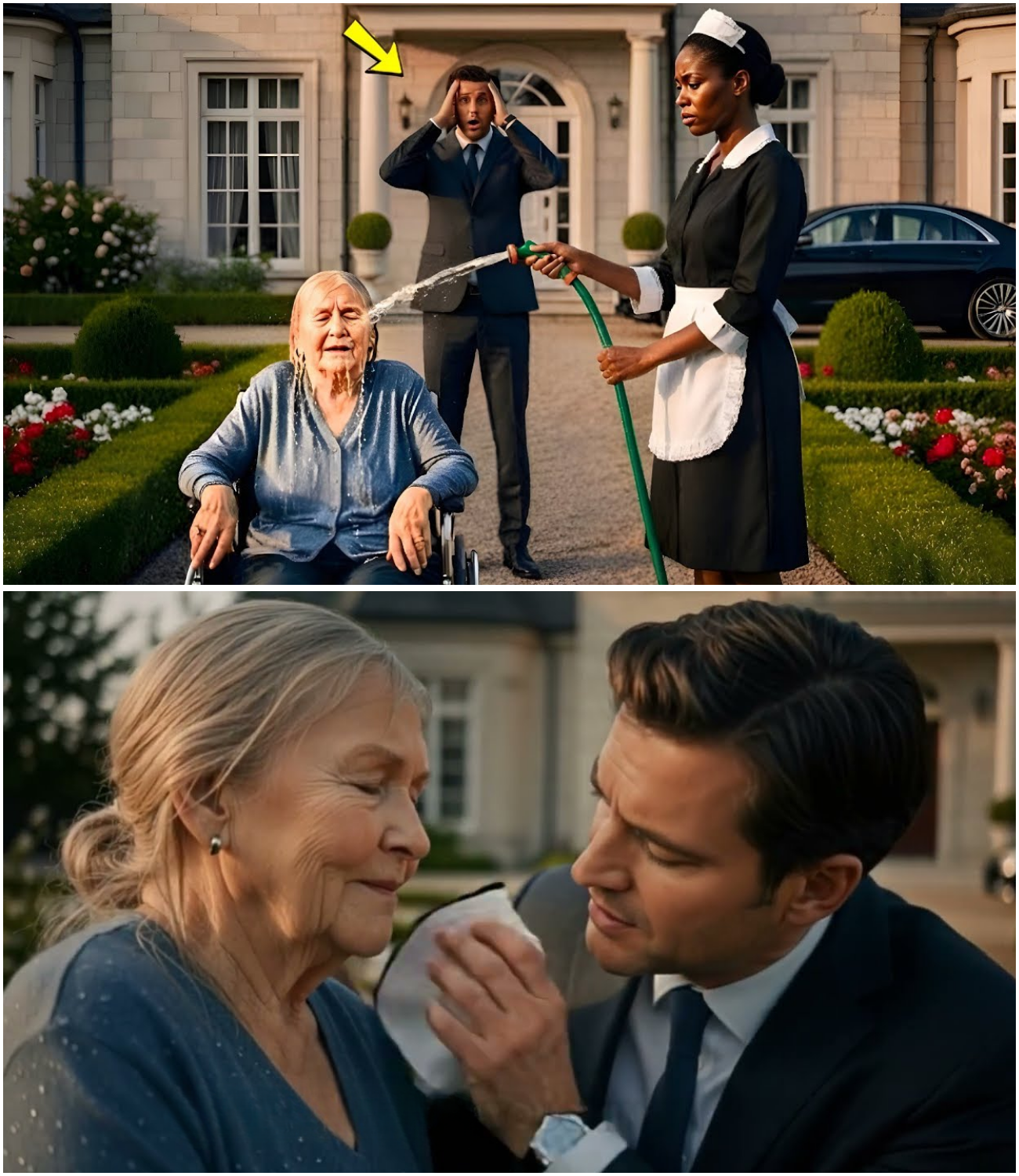 “I’ll Wash Your Mom and She’ll Walk”—Tinawanan ng Milyonaryo ang Pangako, Pero Nanigas Siya sa Kanyang Nasaksihan