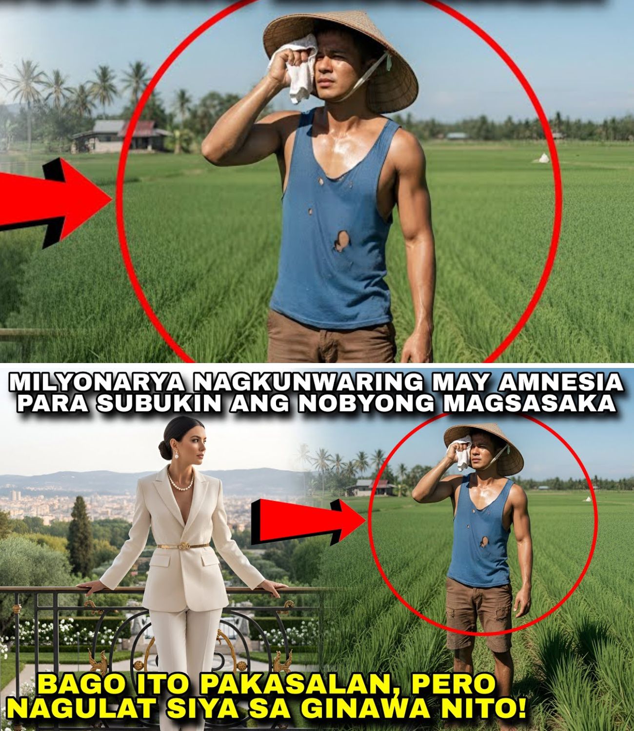 MILYONARYA NAGKUNWARING MAY AMNESIA PARA SUBUKIN ANG NOBYONG MAGSASAKA, NAGULAT SIYA SA GINAWA NITO!
