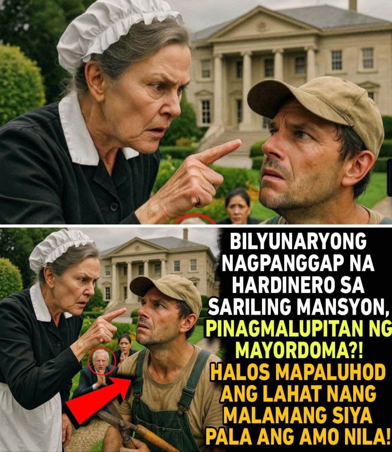 BILYUNARYONG NAGPANGGAP NA HARDINERO SA KANIYANG MANSYON, PINAGMALUPITAN NG MAYORDOMA?! GRABE TO!