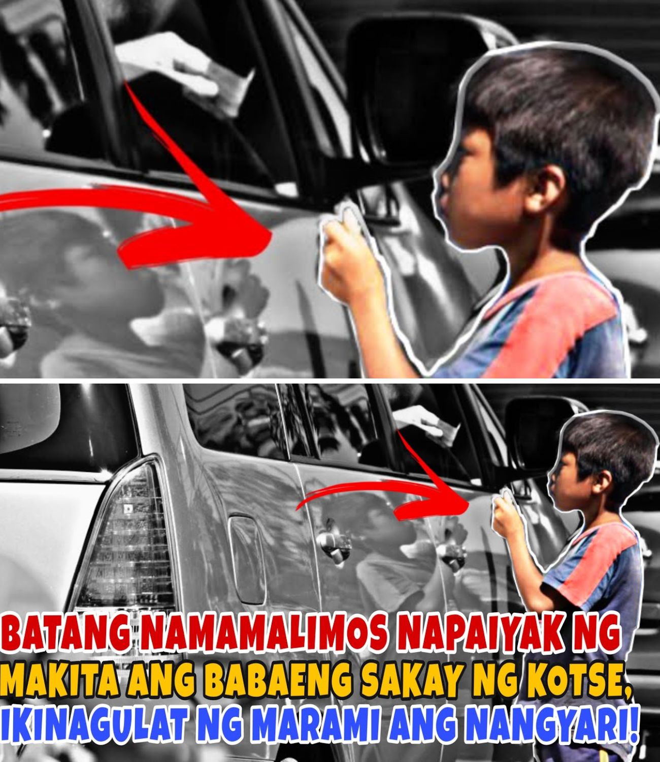 BATANG NAMAMALIMOS NAPAIYAK NG MAKITA ANG BABAENG SAKAY NG KOTSE, IKINAGULAT NG MARAMI ANG NANGYARI!