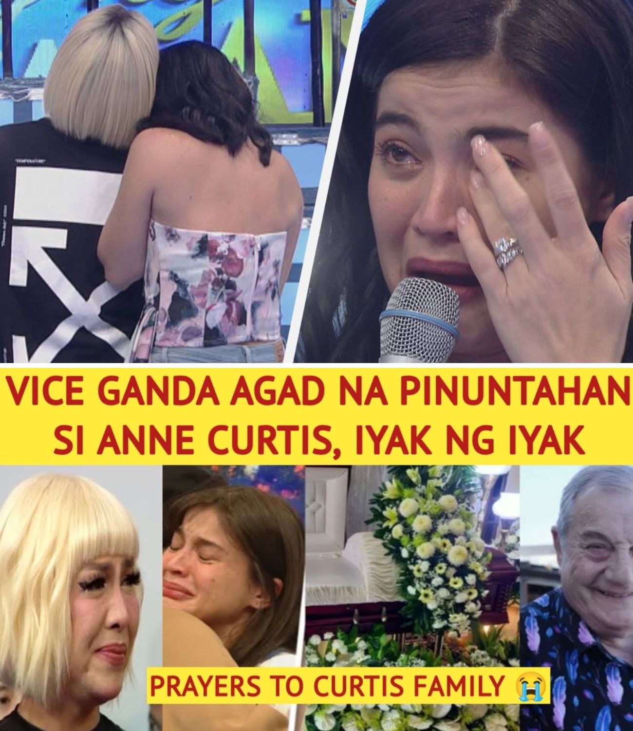 Baha ng Luha: Vice Ganda, Agad na Sumugod at Dumamay sa Nagdadalamhating si Anne Curtis Matapos ang Pagpanaw ng Ama