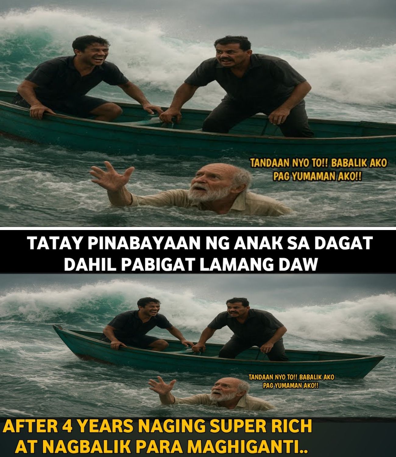 Tatay tinapon SA Dagat Dahil PABIGAT daw.. BIGLANG YUMAMAN at BUMALIK para MAGHIGANTI?!!