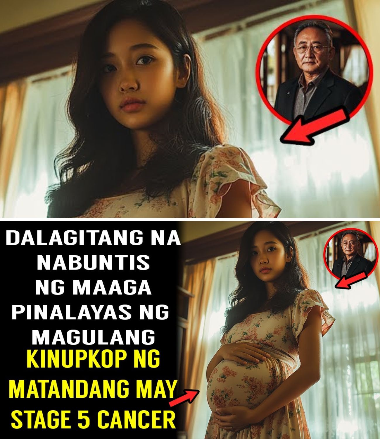 DALAGITANG NA BUNTIS NG MAAGA PINALAYAS KINUPKOP NG BILYONARYONG MATANDA NA MAY STAGE 5 CANCER