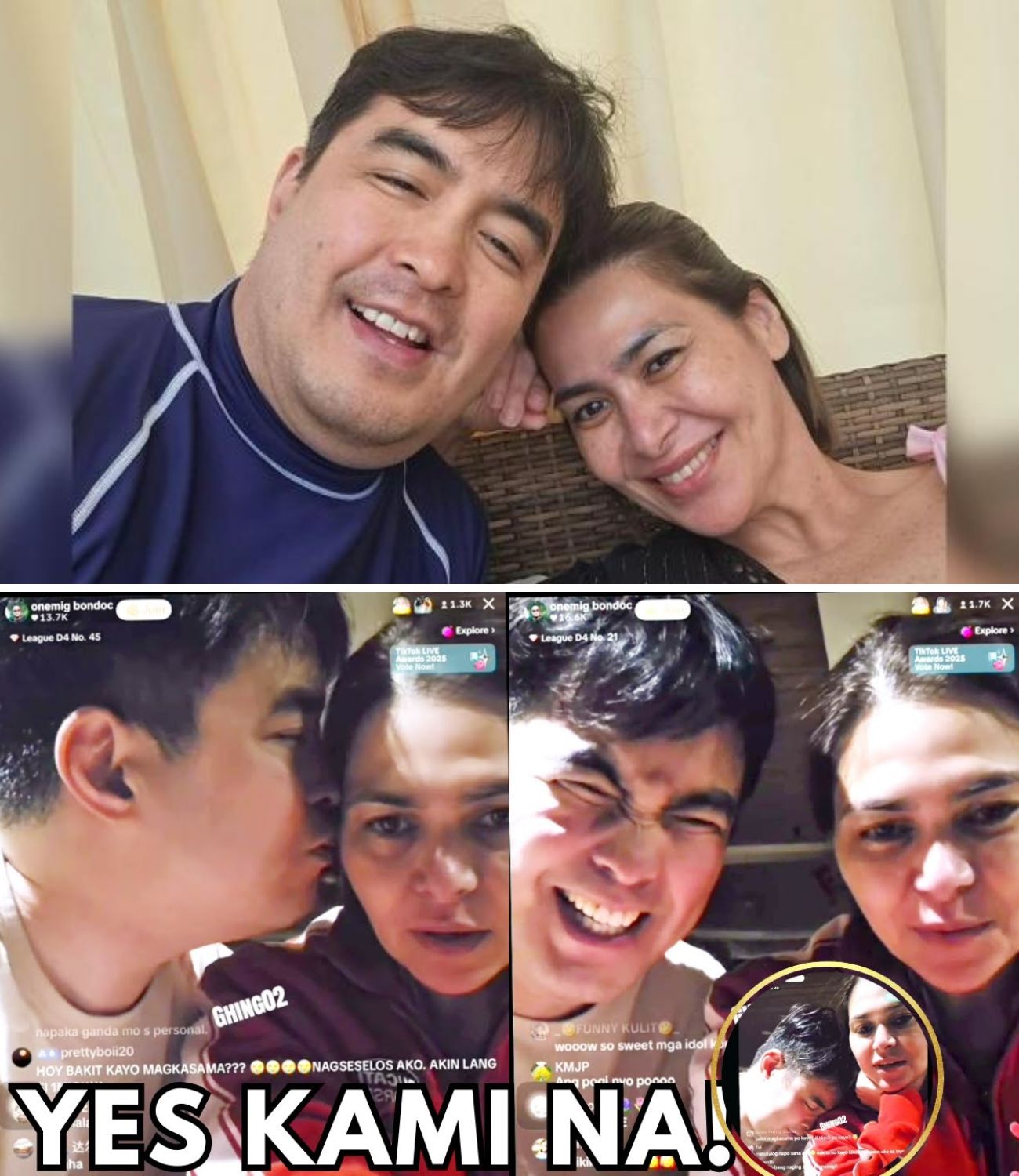 Aiko Melendez HINALIKAN ni Onemig Bondoc sa LIVE VIDEO❤️UMAMING Mag SYOTA NA!