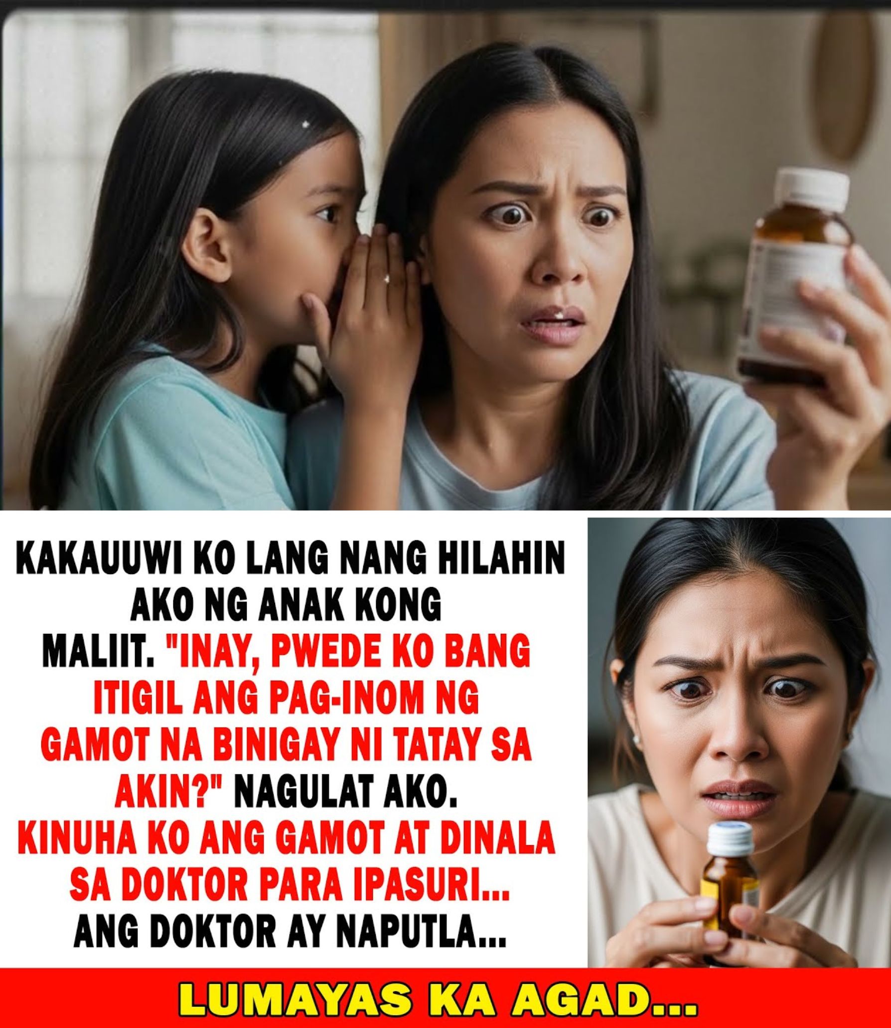 “Ina, Ayokong Inumin Ang Gamot Ni Tatay” Sabi Ng Anak Ko Dinala Ko Sa Doktor At Nagulat Sa Nalaman