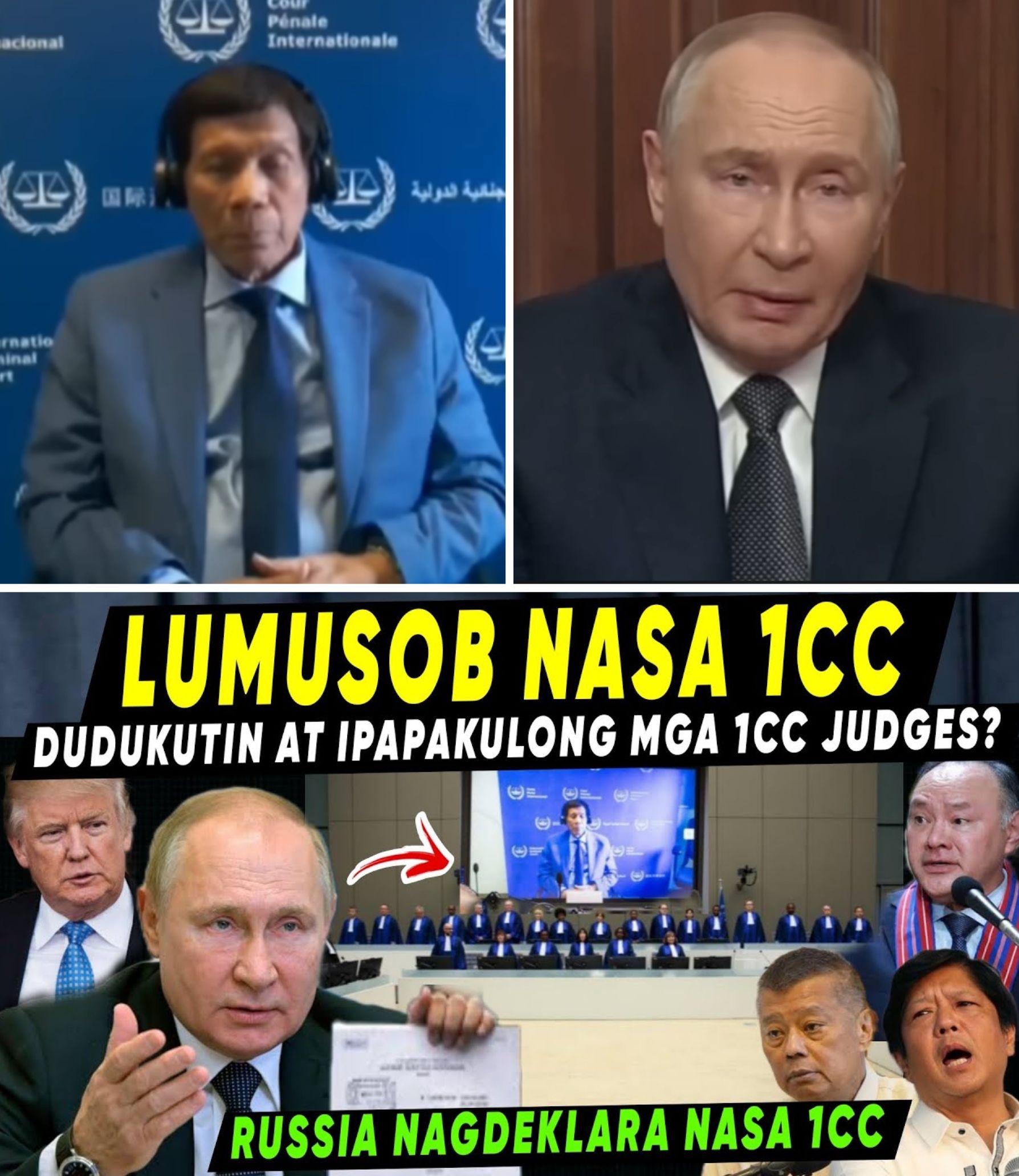 BIG GOODNEWS! 1CC JUDGES, DUDUKUTIN at SISINTENSIYAHAN ng RUSSIA? DUTERTE LALAYA NA PALASY0 YARI NA?