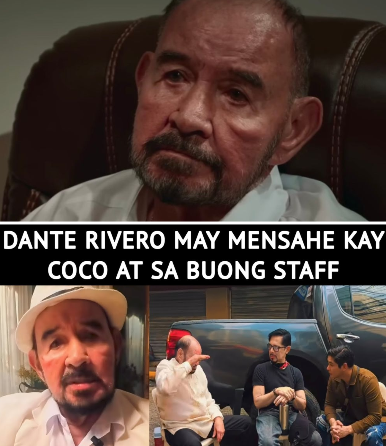 DANTE RIVERO MAY MENSAHE KAY COCO AT SA BUONG STAFF