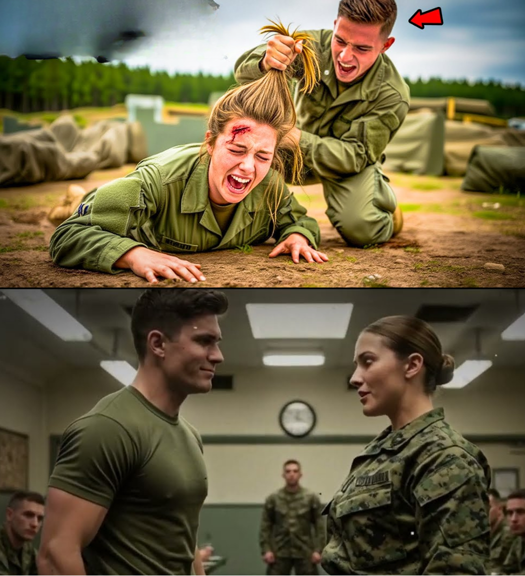 Maling Tao ang Kinalaban: Marine na Mayabang, Napahiya at Nanginig nang Malamang ang Tinulak Niyang Babae ay ang Pinakamataas na Opisyal sa Loob ng Mess Hall