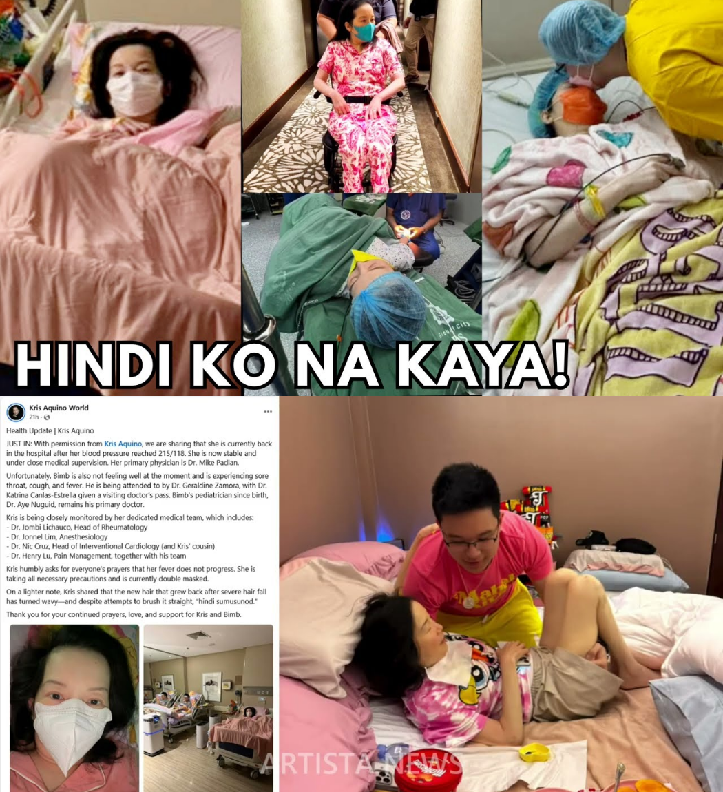 KRIS AQUINO, NAPATANONG NG ‘KAKAYANIN KO PA BA?’ MATAPOS SUGOD SA OSPITAL KASAMA SI BIMBY DAHIL SA KRITIKAL NA KONDISYON